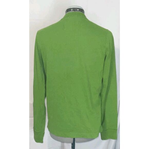 Abercrombie & Fitch kids Cotton 1/4 Zip Sweater Size XL Green Moose Logo - Picture 2 of 8